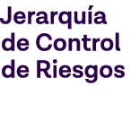 Jerarquía de Control de Riesgos
