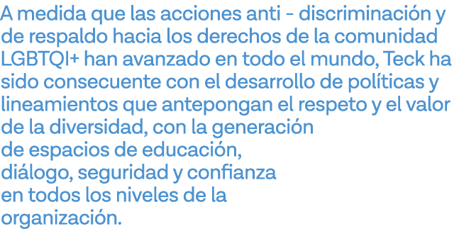 A medida que las acciones anti - discriminación y de respaldo hacia los derechos de la comunidad LGBTQI+ han avanzado   