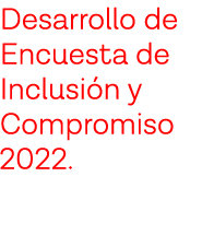 Desarrollo de Encuesta de Inclusión y Compromiso 2022  