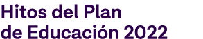 Hitos del Plan de Educación 2022