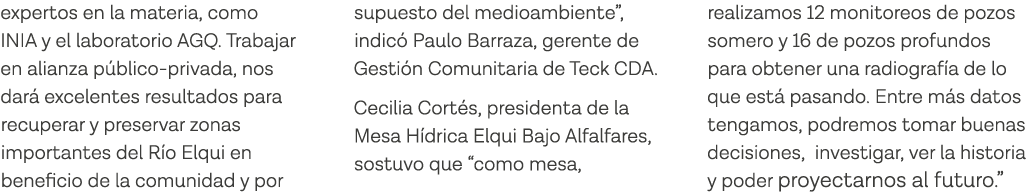 expertos en la materia, como INIA y el laboratorio AGQ  Trabajar en alianza público-privada, nos dará excelentes resu   