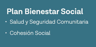 Plan Bienestar Social   Salud y Seguridad Comunitaria   Cohesión Social