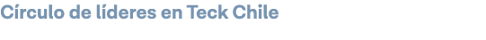Círculo de líderes en Teck Chile