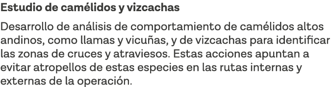 Estudio de camélidos y vizcachas Desarrollo de análisis de comportamiento de camélidos altos andinos, como llamas y v   